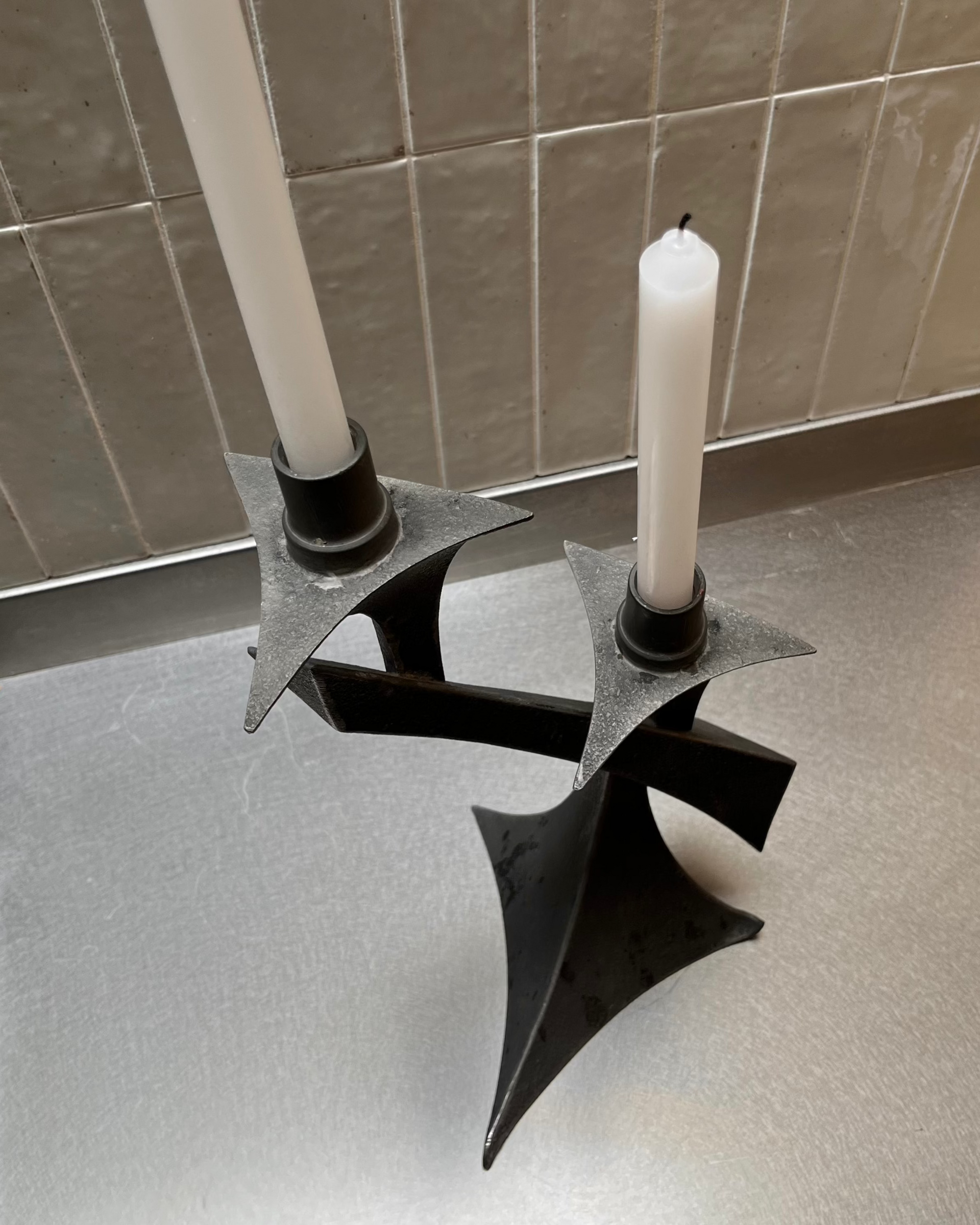 Candelabro Brutalista Italiano 60s