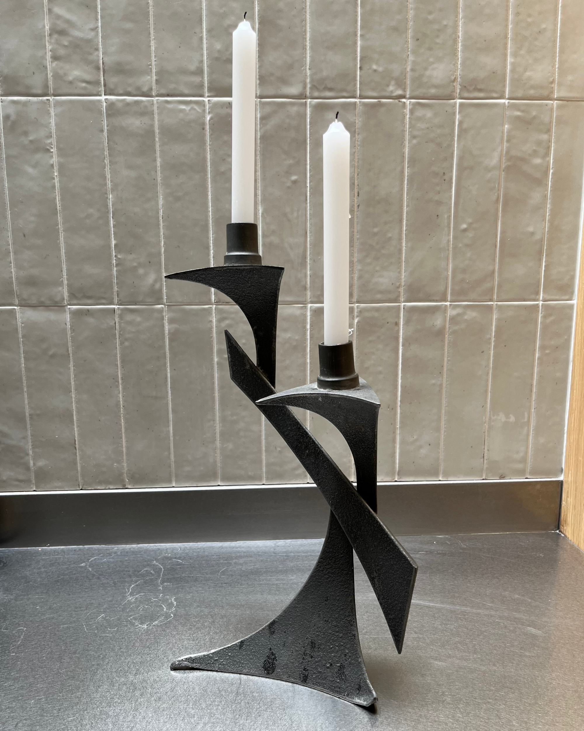 Candelabro Brutalista Italiano 60s